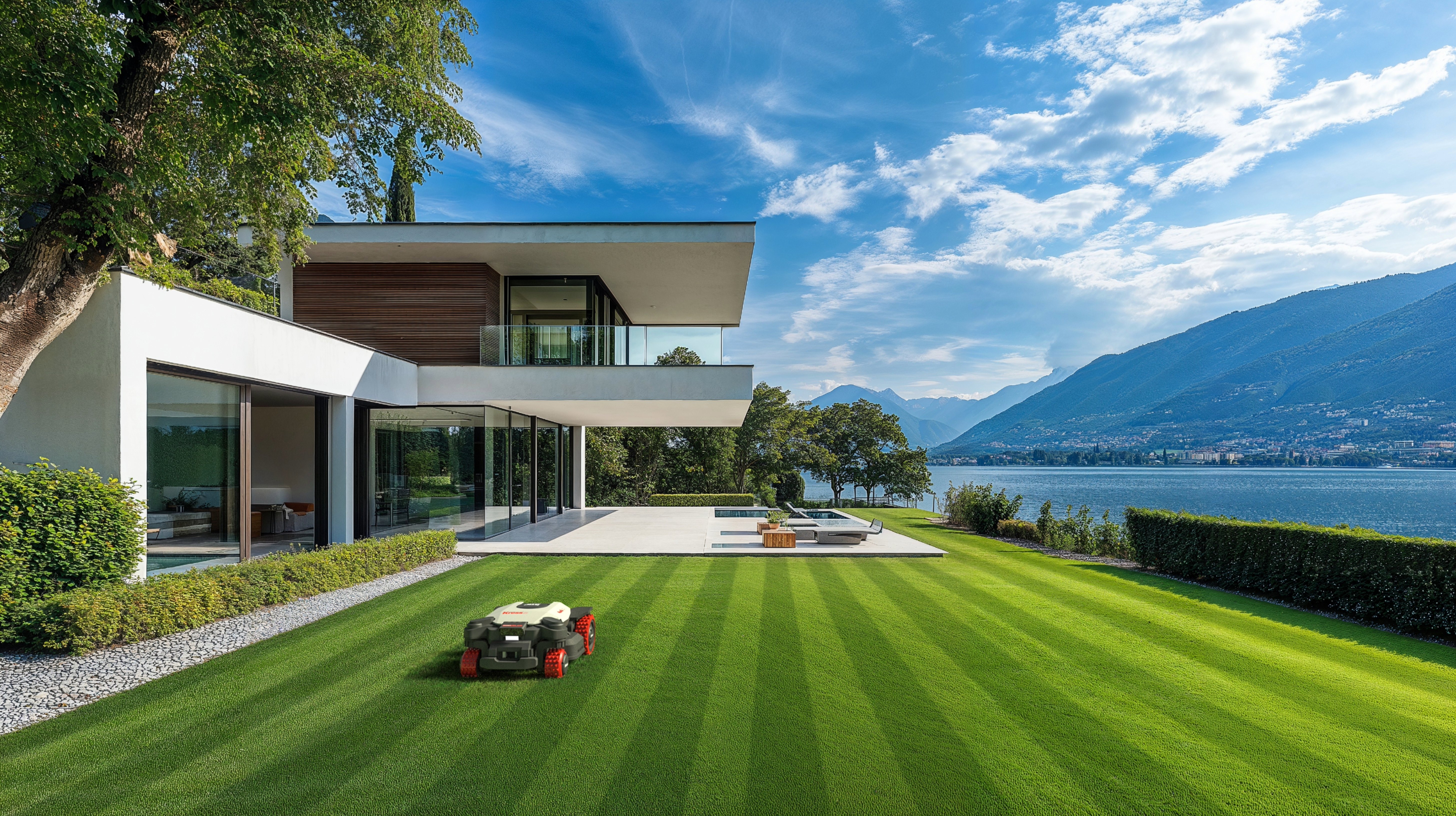 Kress EyePilot® 4×4 RTKⁿ 1500 m² AI AWD robotic lawn mower with Stereo VSLAM camera, ZeroTrim